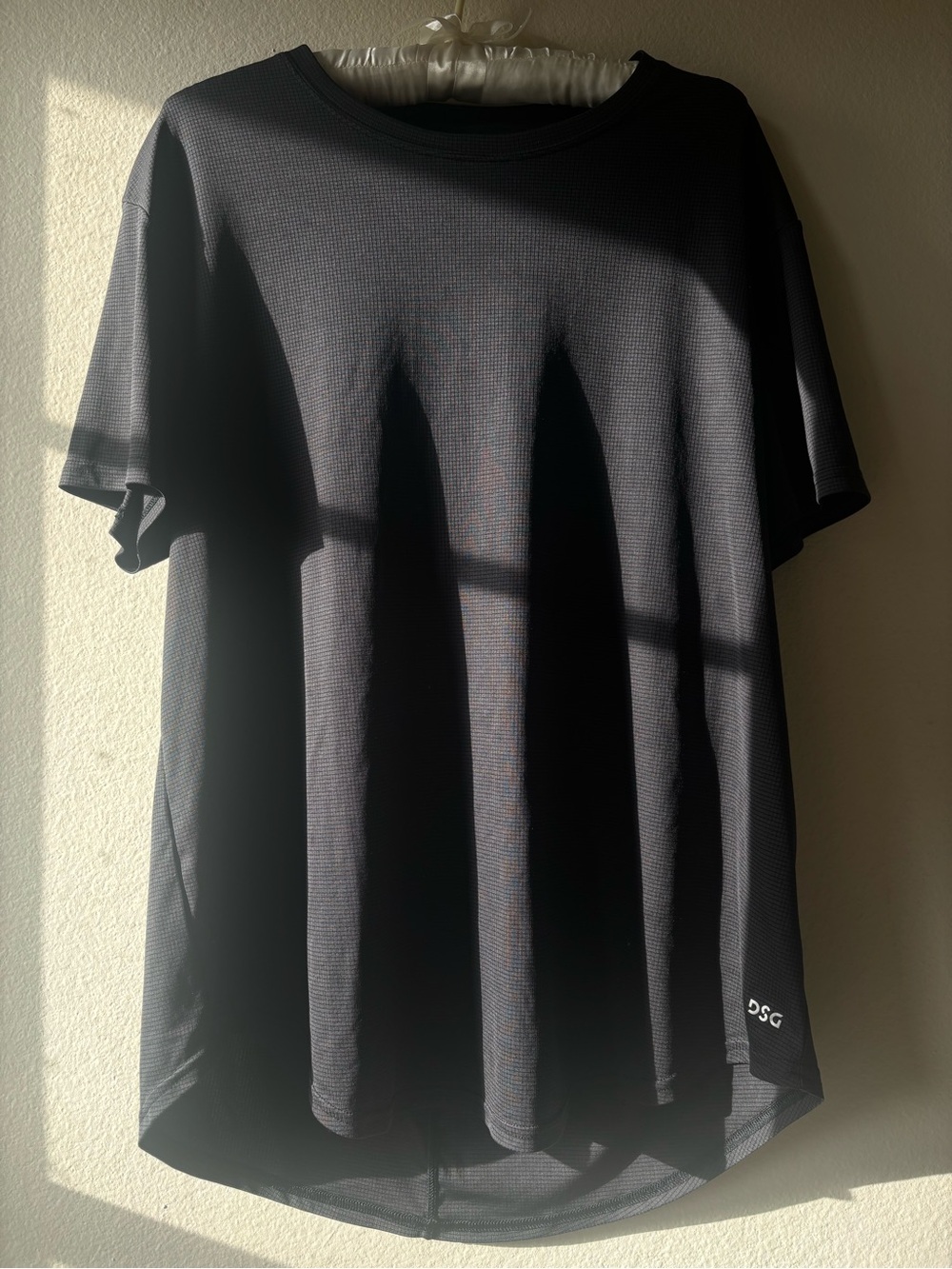 DSG Dark Grey Performance Short Sleeve Shirt Keyhole Back